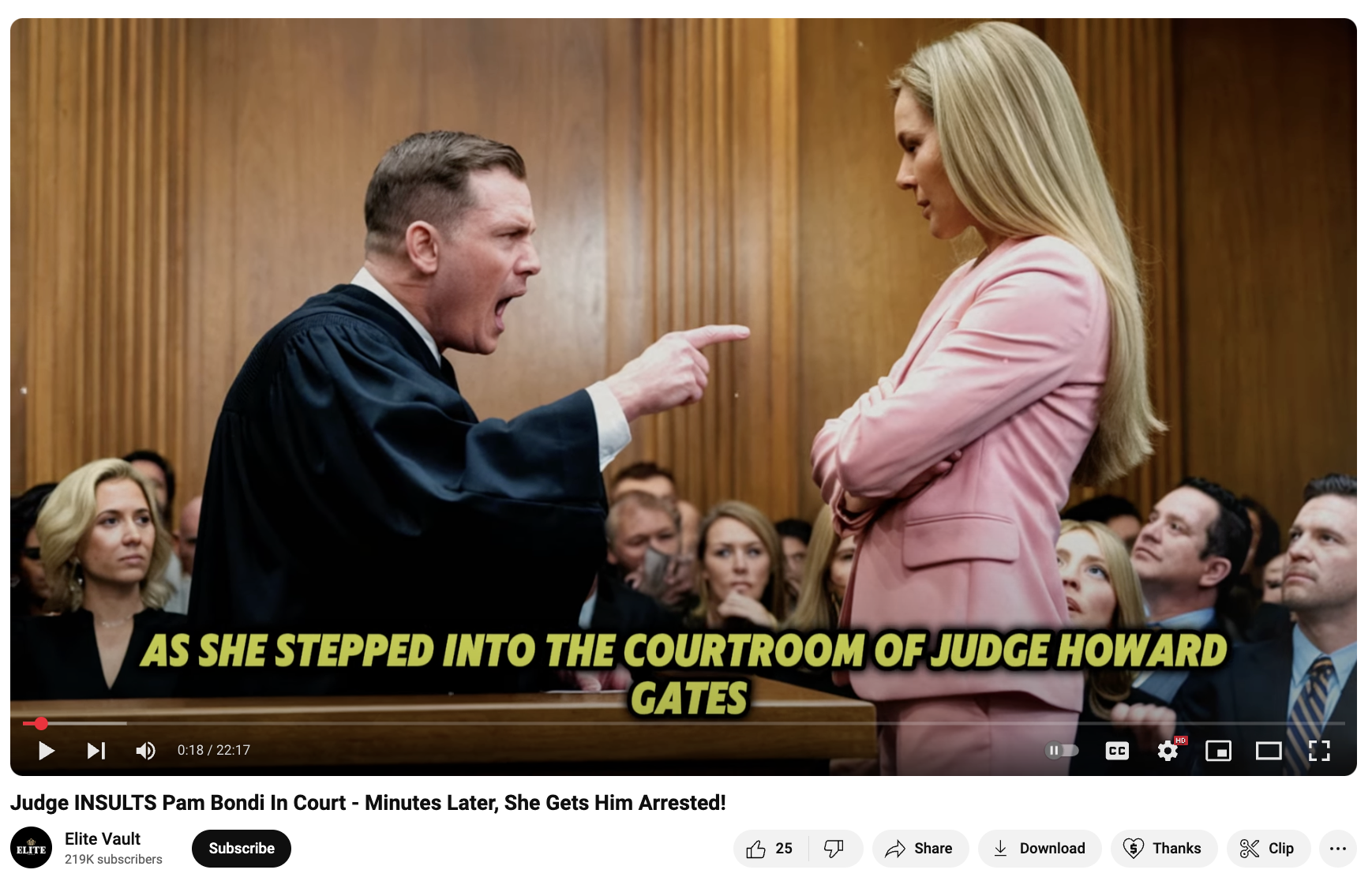 Fact Check: Videos Describe FAKE Courtroom Fight Between Fictional